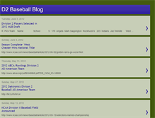 Tablet Screenshot of d2baseball.blogspot.com