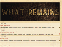 Tablet Screenshot of falloutwhatremains.blogspot.com