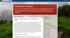 Desktop Screenshot of grandslamsoftware.blogspot.com