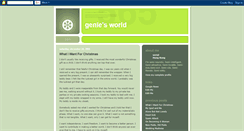 Desktop Screenshot of geniesworld.blogspot.com