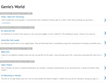 Tablet Screenshot of geniesworld.blogspot.com