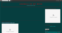 Desktop Screenshot of georgiaonmyminds.blogspot.com