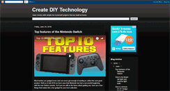 Desktop Screenshot of creatediytech.blogspot.com