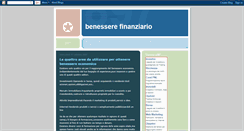 Desktop Screenshot of benessereeconomico.blogspot.com