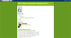 Desktop Screenshot of bmcollegeofagriculturekhandwa.blogspot.com