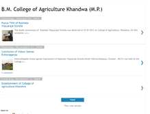 Tablet Screenshot of bmcollegeofagriculturekhandwa.blogspot.com