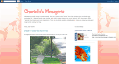 Desktop Screenshot of charlottesmenagerie.blogspot.com