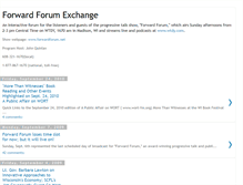 Tablet Screenshot of forwardforumexchange.blogspot.com
