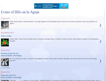 Tablet Screenshot of comoelhiloenlaaguja.blogspot.com