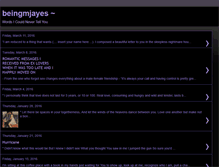 Tablet Screenshot of beingmjayes.blogspot.com