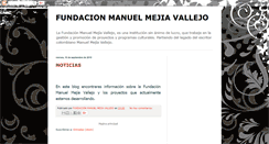 Desktop Screenshot of fundacionmanuelmejiavallejo.blogspot.com