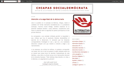 Desktop Screenshot of chiapasocialdemocrata.blogspot.com