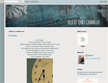 Tablet Screenshot of aliceandcamilla.blogspot.com