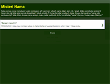 Tablet Screenshot of misterisebuahnama.blogspot.com