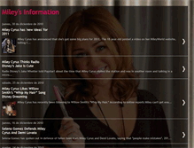 Tablet Screenshot of mileyinformation.blogspot.com