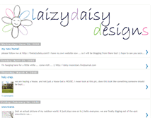 Tablet Screenshot of laizydaisydesigns.blogspot.com