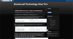 Desktop Screenshot of greenleaf-technology-howtos.blogspot.com
