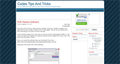 Desktop Screenshot of codes-tips-tricks.blogspot.com