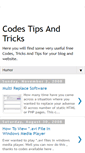 Mobile Screenshot of codes-tips-tricks.blogspot.com