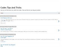 Tablet Screenshot of codes-tips-tricks.blogspot.com