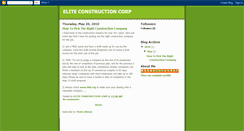 Desktop Screenshot of elite-ellis-construction.blogspot.com