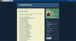 Desktop Screenshot of ourmathedublogs.blogspot.com
