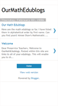 Mobile Screenshot of ourmathedublogs.blogspot.com