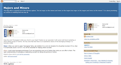 Desktop Screenshot of majorvsminor.blogspot.com