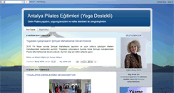 Desktop Screenshot of antalyayogalates.blogspot.com