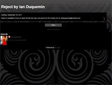 Tablet Screenshot of ianduqueminreject.blogspot.com