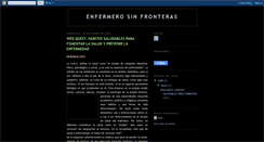 Desktop Screenshot of enfermerossinfronteras.blogspot.com