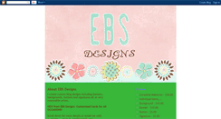 Desktop Screenshot of ebsdesigns.blogspot.com