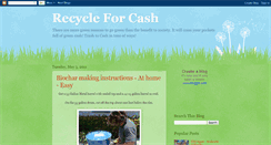 Desktop Screenshot of cashmoneyforrecycling.blogspot.com