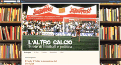 Desktop Screenshot of laltrocalcio.blogspot.com