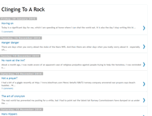 Tablet Screenshot of clingingtoarock.blogspot.com