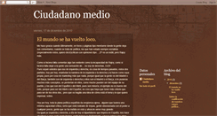 Desktop Screenshot of ciudadanomedio1.blogspot.com