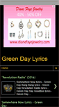 Mobile Screenshot of greenday-lyrics.blogspot.com