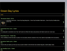 Tablet Screenshot of greenday-lyrics.blogspot.com