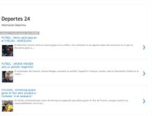 Tablet Screenshot of deportes24horas.blogspot.com