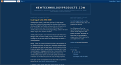 Desktop Screenshot of newtechnologyproducts.blogspot.com