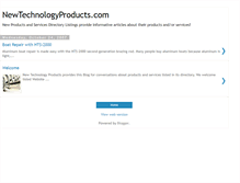 Tablet Screenshot of newtechnologyproducts.blogspot.com