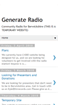 Mobile Screenshot of generateradio.blogspot.com