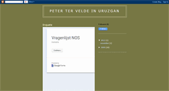 Desktop Screenshot of petertervelde.blogspot.com
