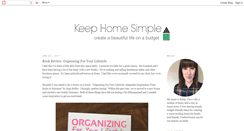 Desktop Screenshot of keephomesimple.blogspot.com