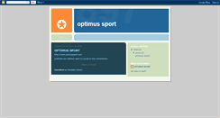 Desktop Screenshot of optimussport.blogspot.com