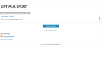 Tablet Screenshot of optimussport.blogspot.com