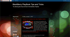 Desktop Screenshot of blackberryplaybooktipstricks.blogspot.com