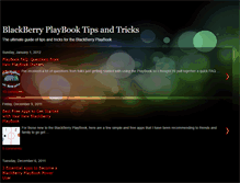 Tablet Screenshot of blackberryplaybooktipstricks.blogspot.com