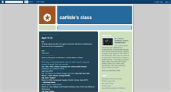 Desktop Screenshot of carlislesclass.blogspot.com