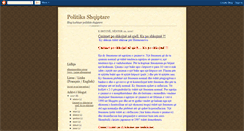 Desktop Screenshot of politikashqiptare.blogspot.com